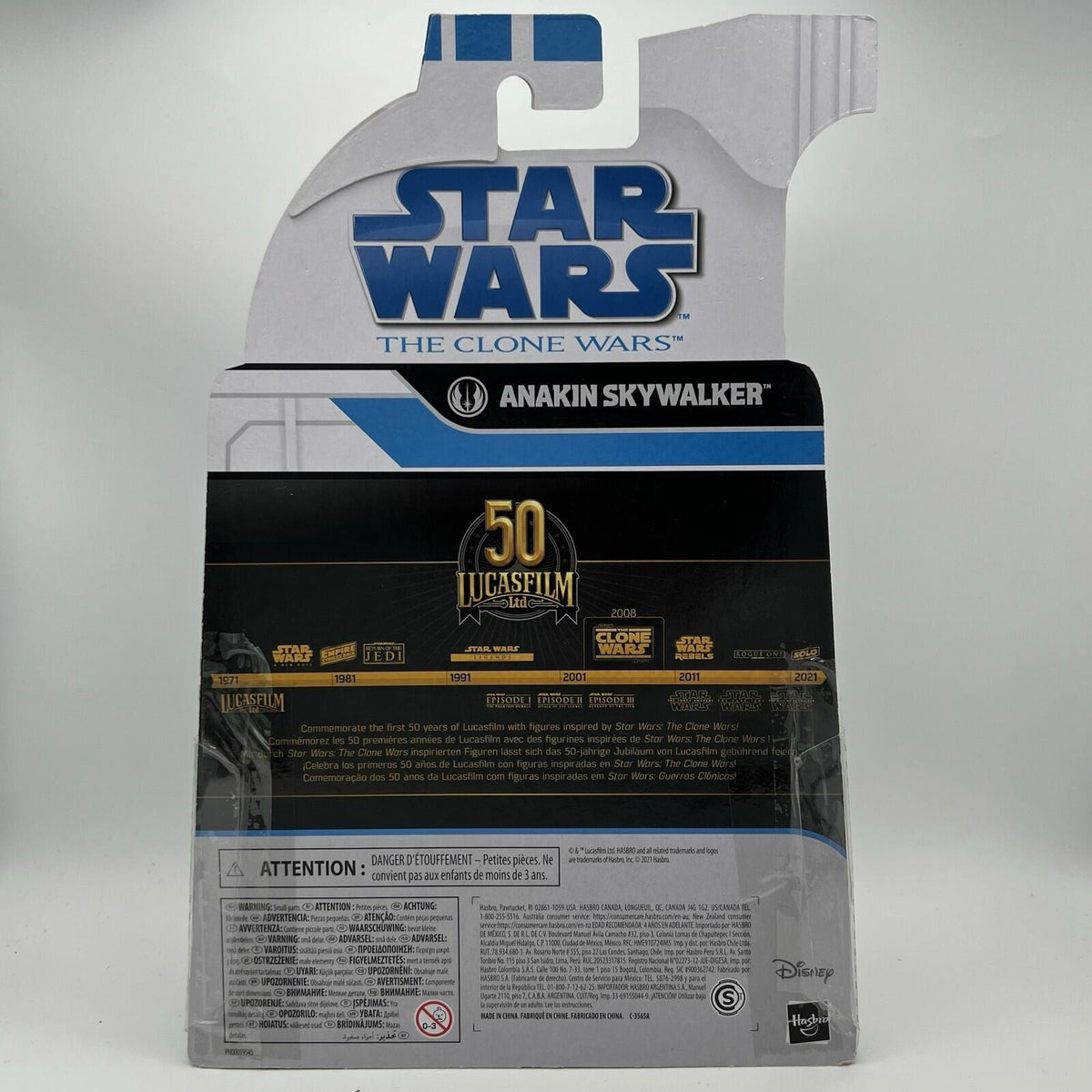 Hasbro ANAKIN SKYWALKER Target Exclusive Clone Wars STAR WARS BLACK SERIES OPEN