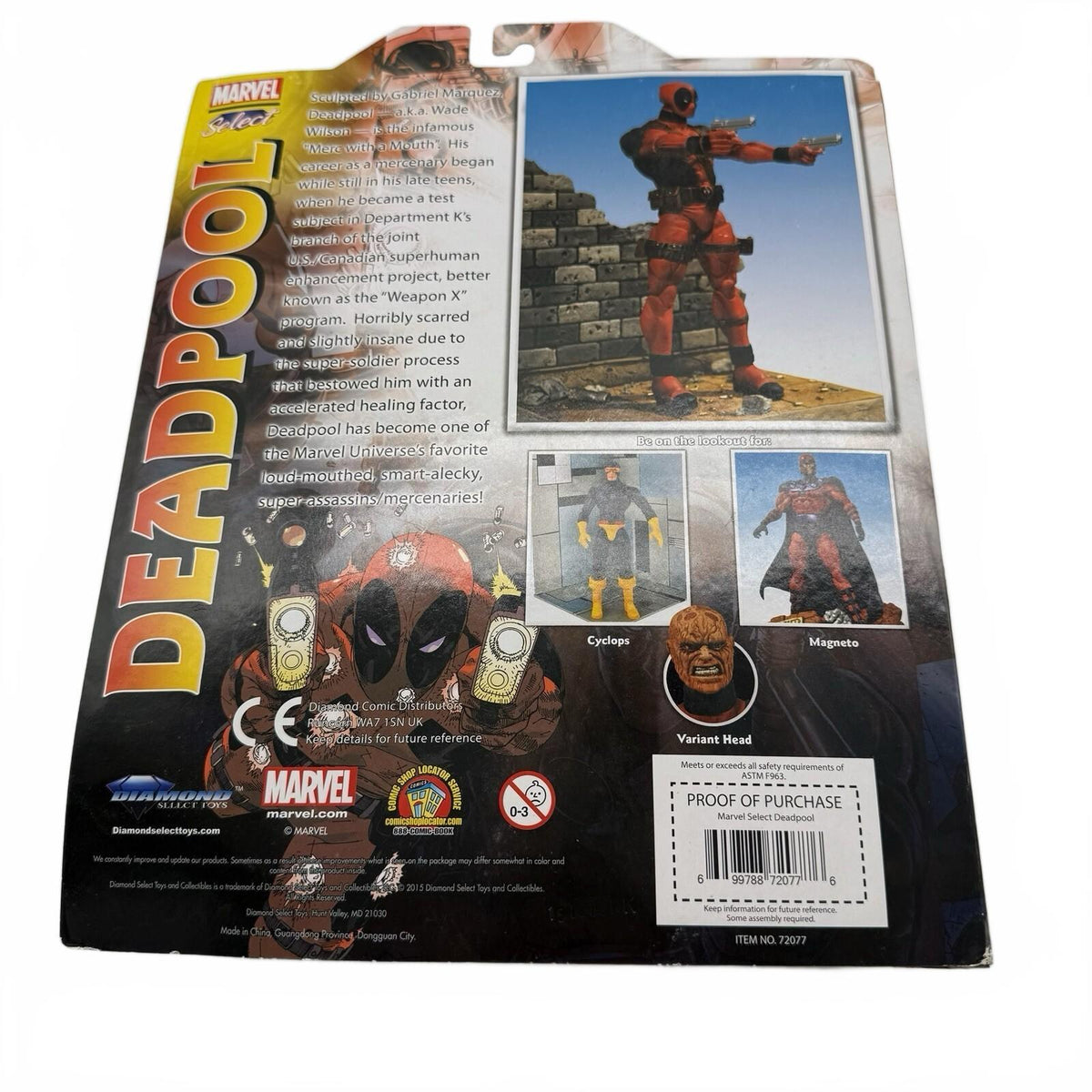 Marvel Select Deadpool Action Figure New Sealed Diamond Select 2016