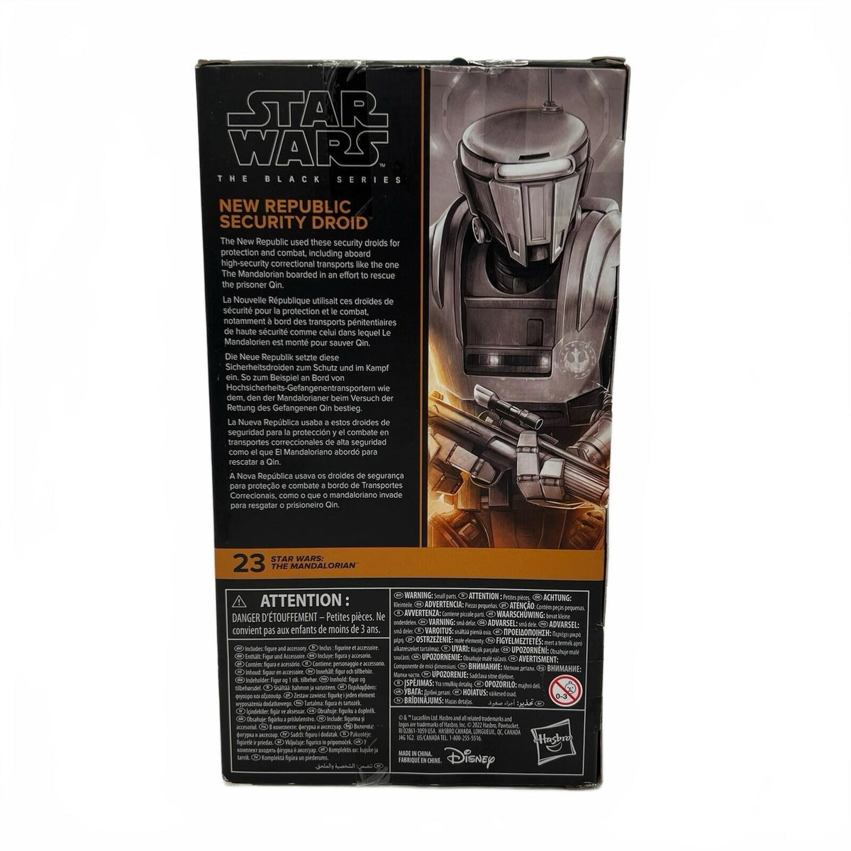 Star Wars Black Series New Republic Security Droid 6" Action Figure Complete