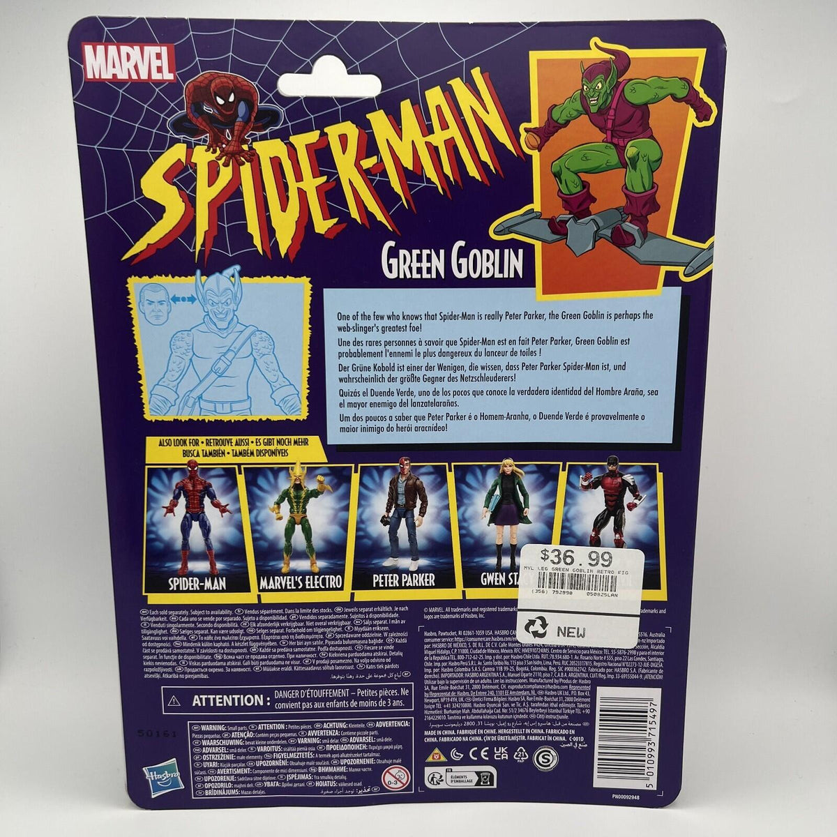 Marvel Legends Green Goblin Action Figure 2020 Retro Card Series