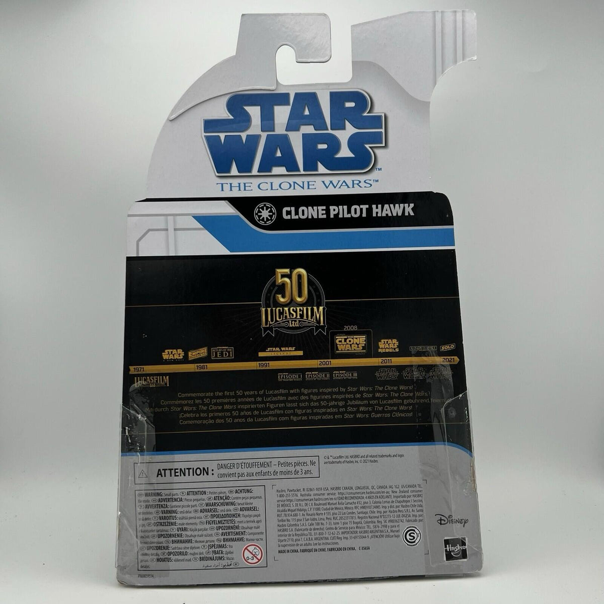 STAR WARS BLACK SERIES CLONE WARS CLONE PILOT HAWK OPENED