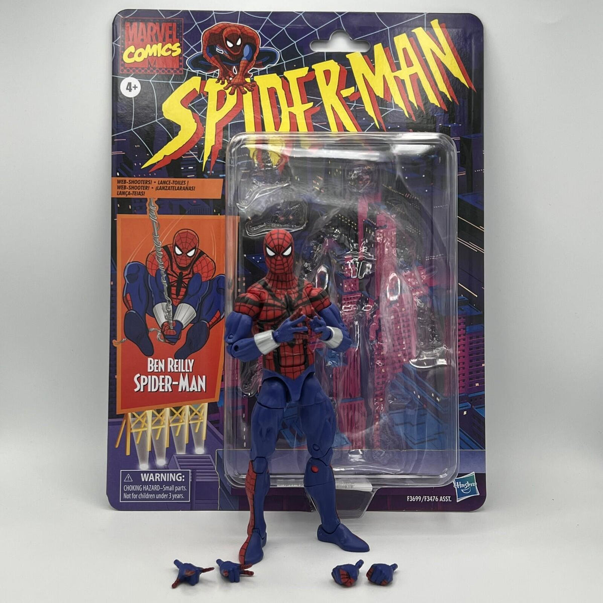 Marvel Legends Ben Reilly Spider-Man Action Figure 2022 Retro Card Series