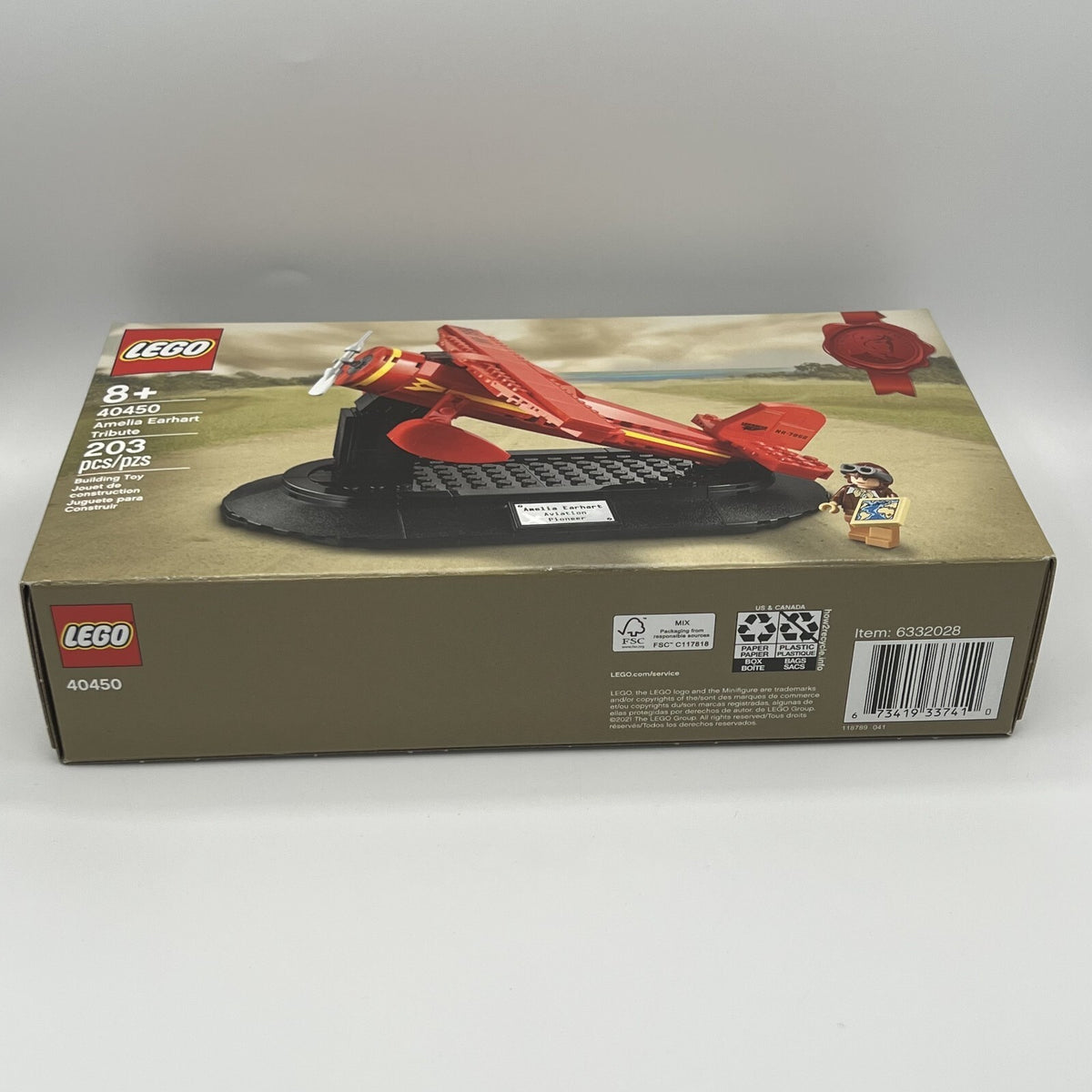 LEGO 40450 Amelia Earhart Tribute *NEW*
