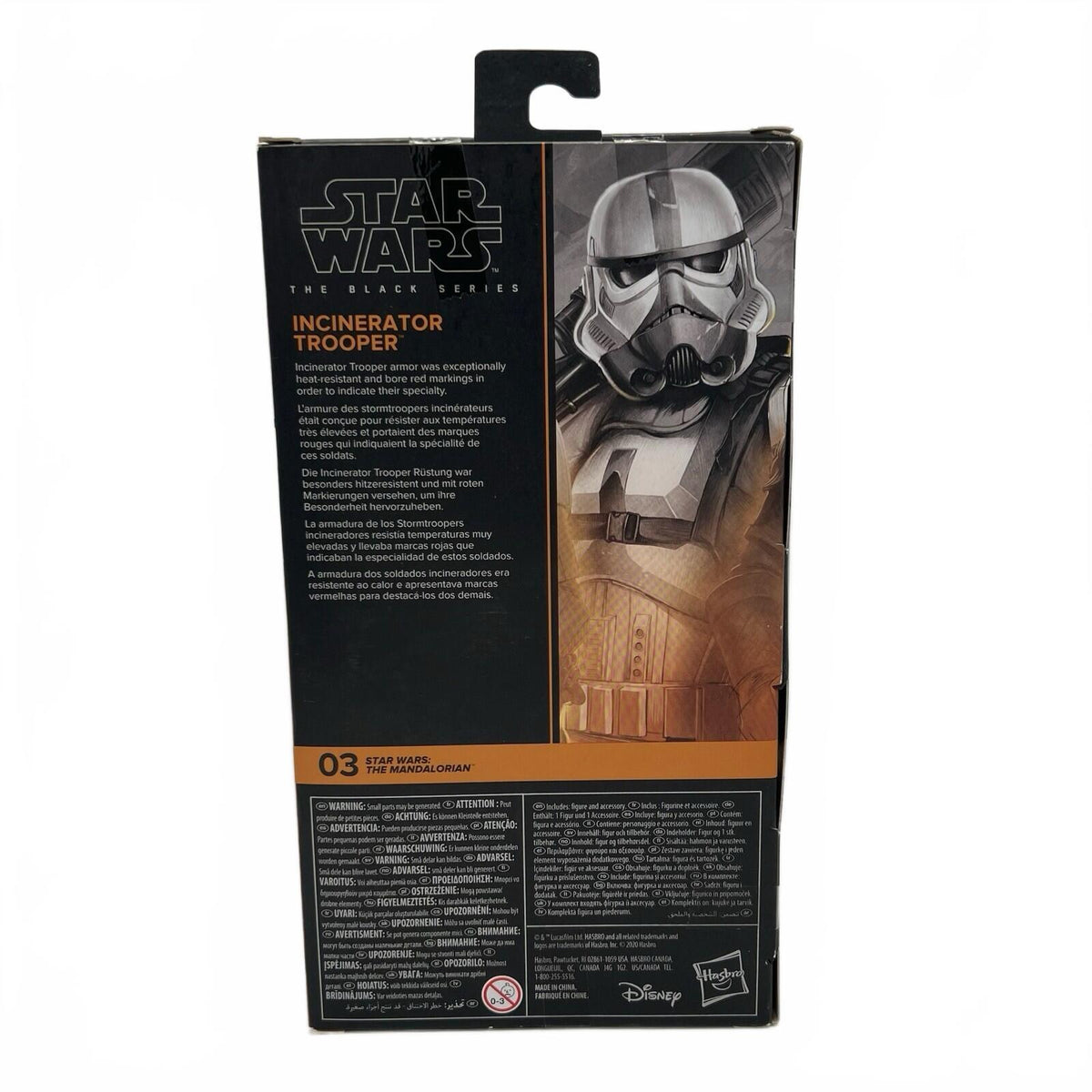 Star Wars The Black Series Incinerator Trooper #03 The Mandalorian Sealed 6"