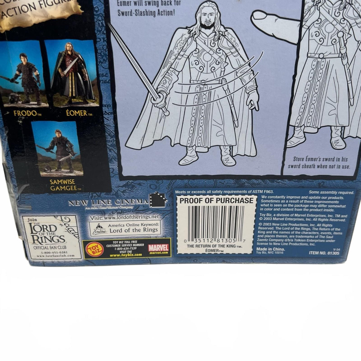 Lord of The Rings Toybiz Eomer in Ceremonial Armor (The Return of the King) 6” Action Figure