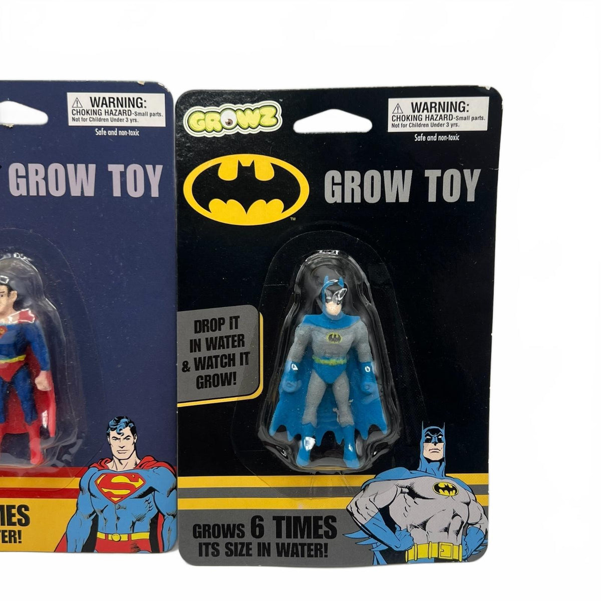 Growz DC Grow Toy Batman and Superman
