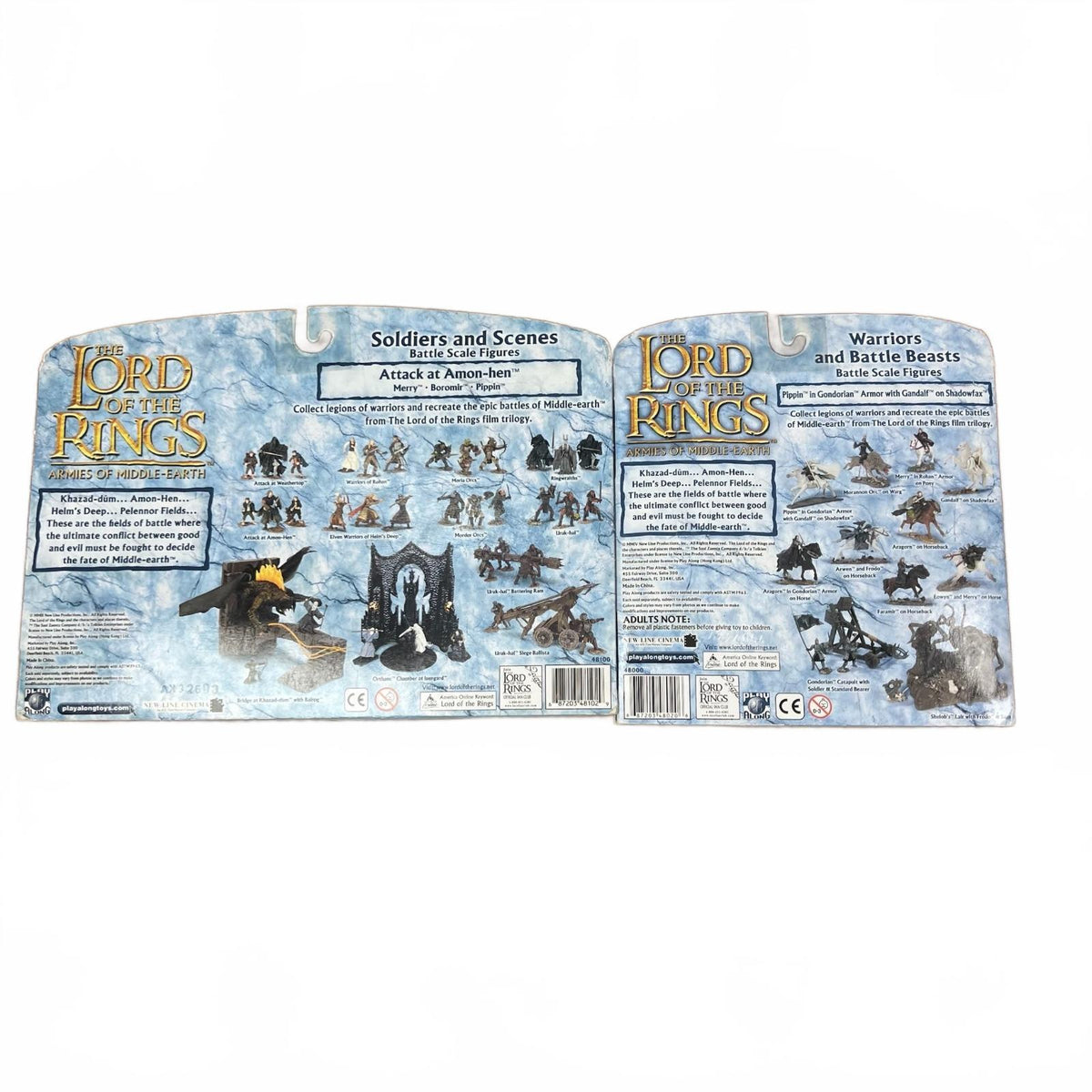 Lord of The Rings Armies of Middle Earth Pippin in armor, Merry, Boromir, Pippin