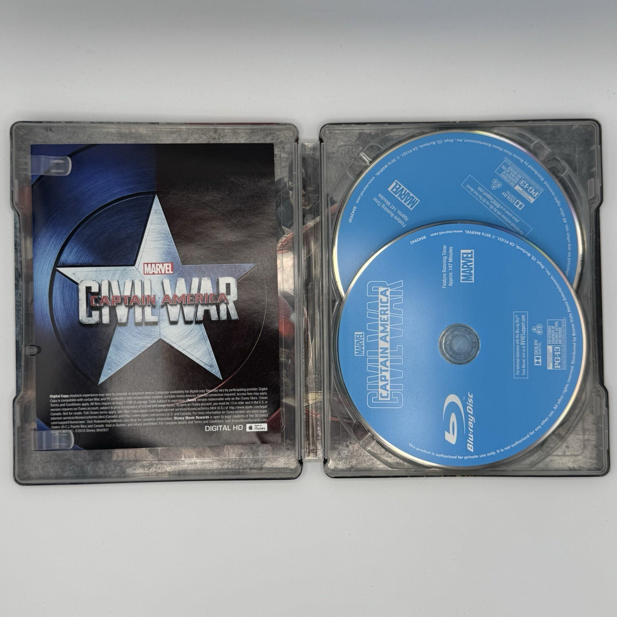 Captain America Civil War 3D (Steelbook) + Bluray