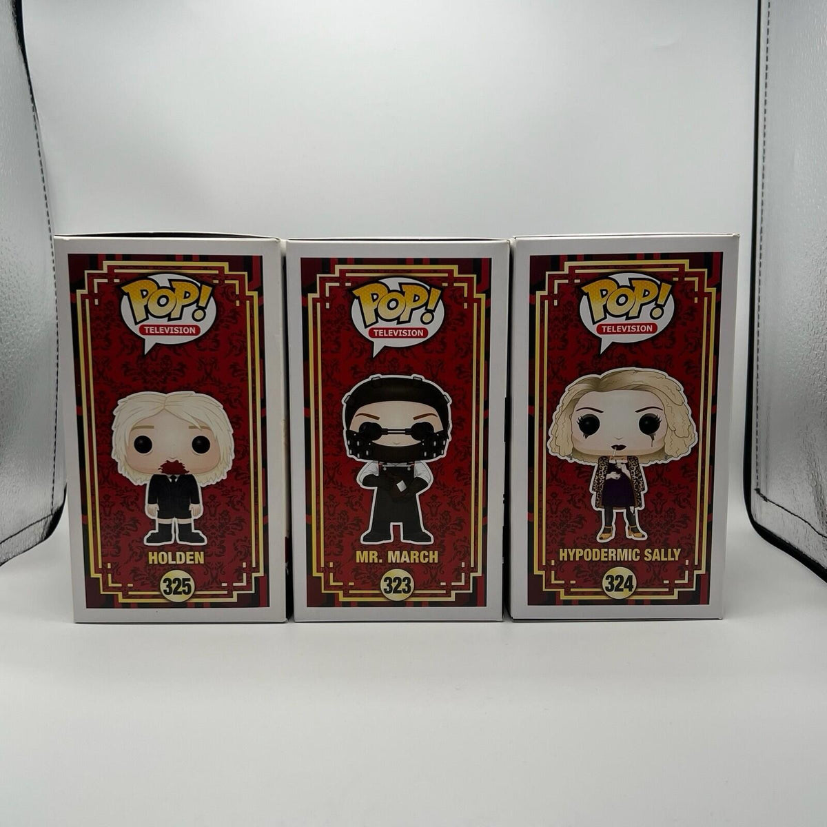 Funko POP Television: AHS Hotel 323 Mr. March, 324 Sally, and 325 Holden Lot