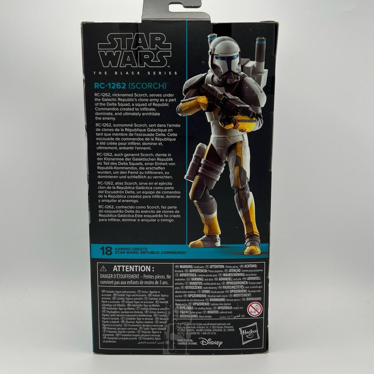 Star Wars Black Series Republic Commando RC-1262 Scorch 6" Action Figure In Hand
