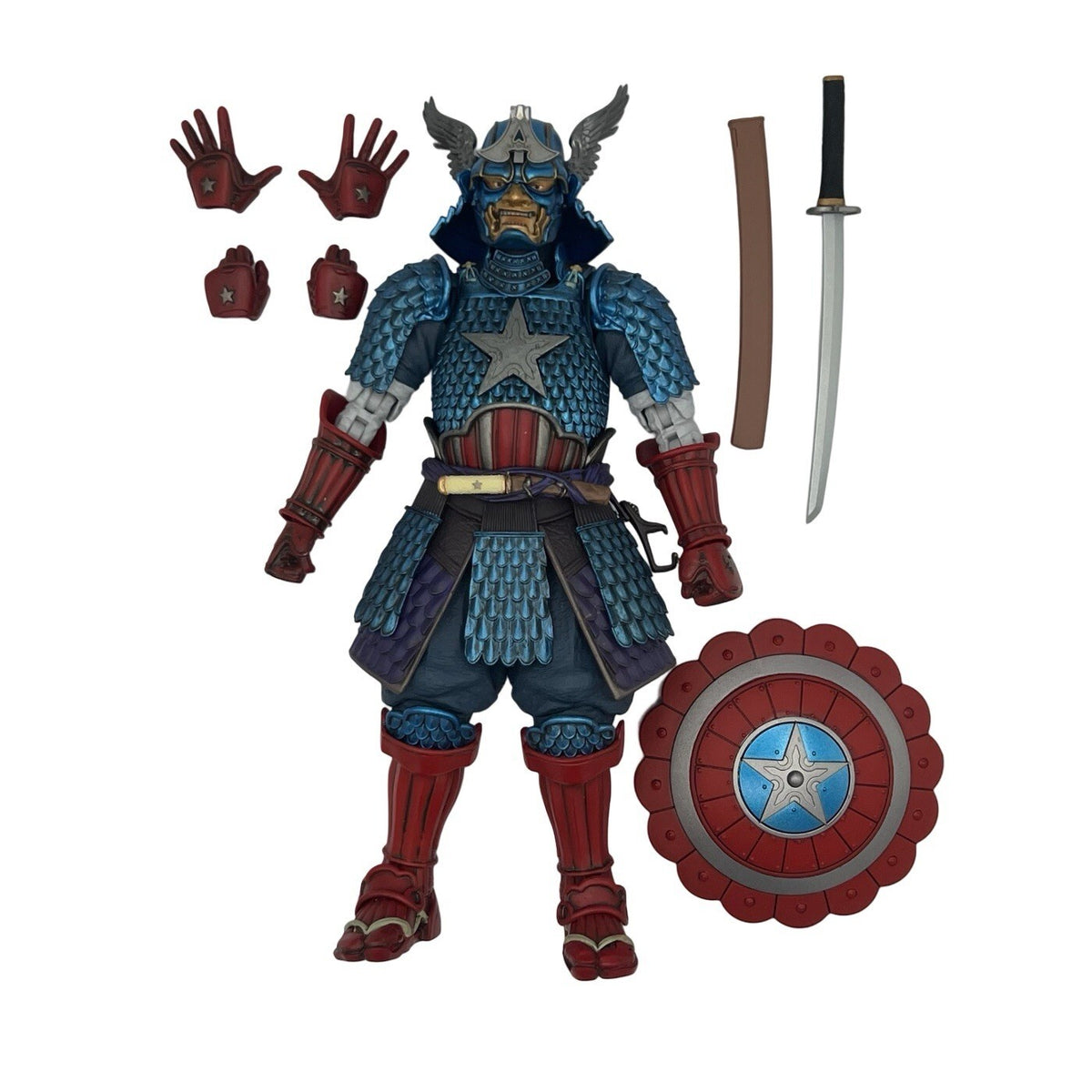 Bandai Tamashii Nations Manga Realization Samurai Captain America Action Figure