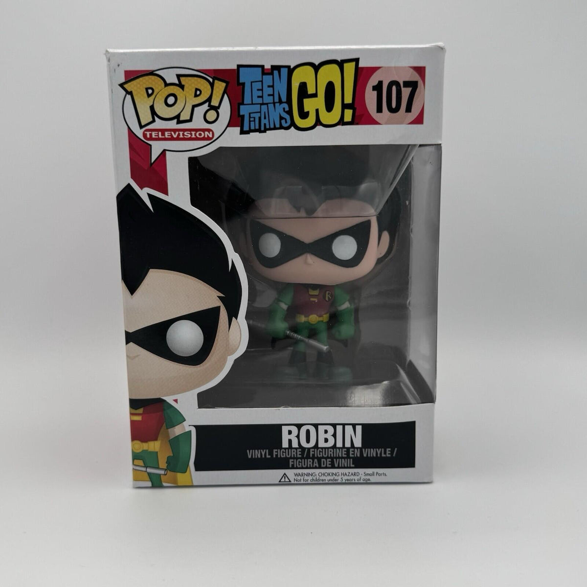 Funko Pop! Teen Titans Go! Robin Cartoon Network DC Comics WB VAULTED 107
