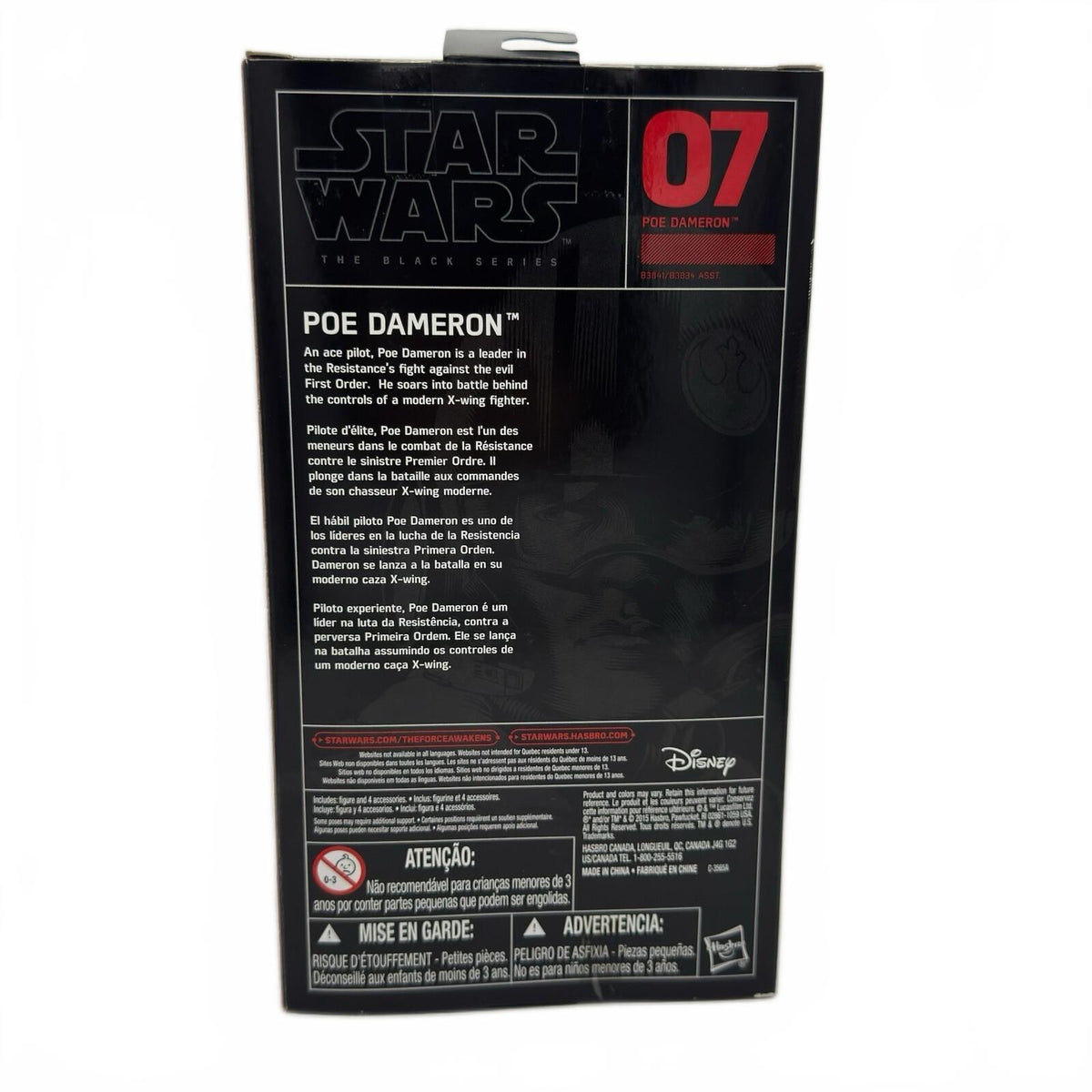 NIB Hasbro Star Wars The Black Series 6" Poe Dameron Pilot Action Figure #07