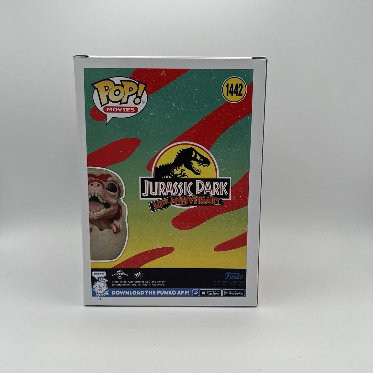Funko Pop! Hatching Raptor Jurassic Park SDCC Exclusive MINT