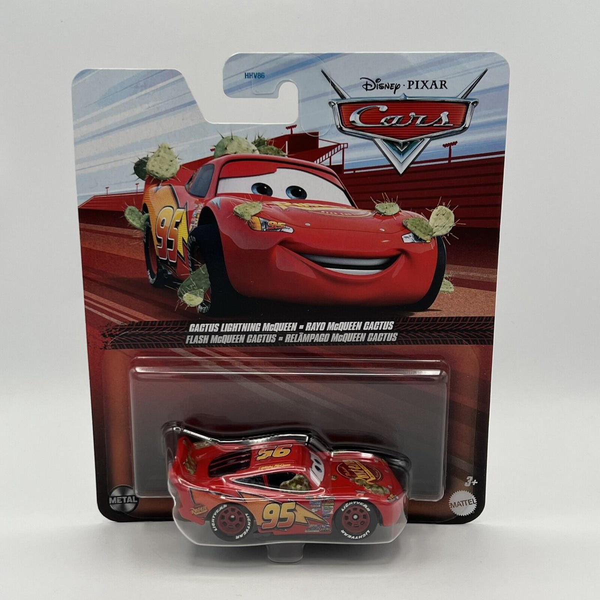 Mattel Disney Pixar Cars Cactus Lightning McQueen Diecast Car
