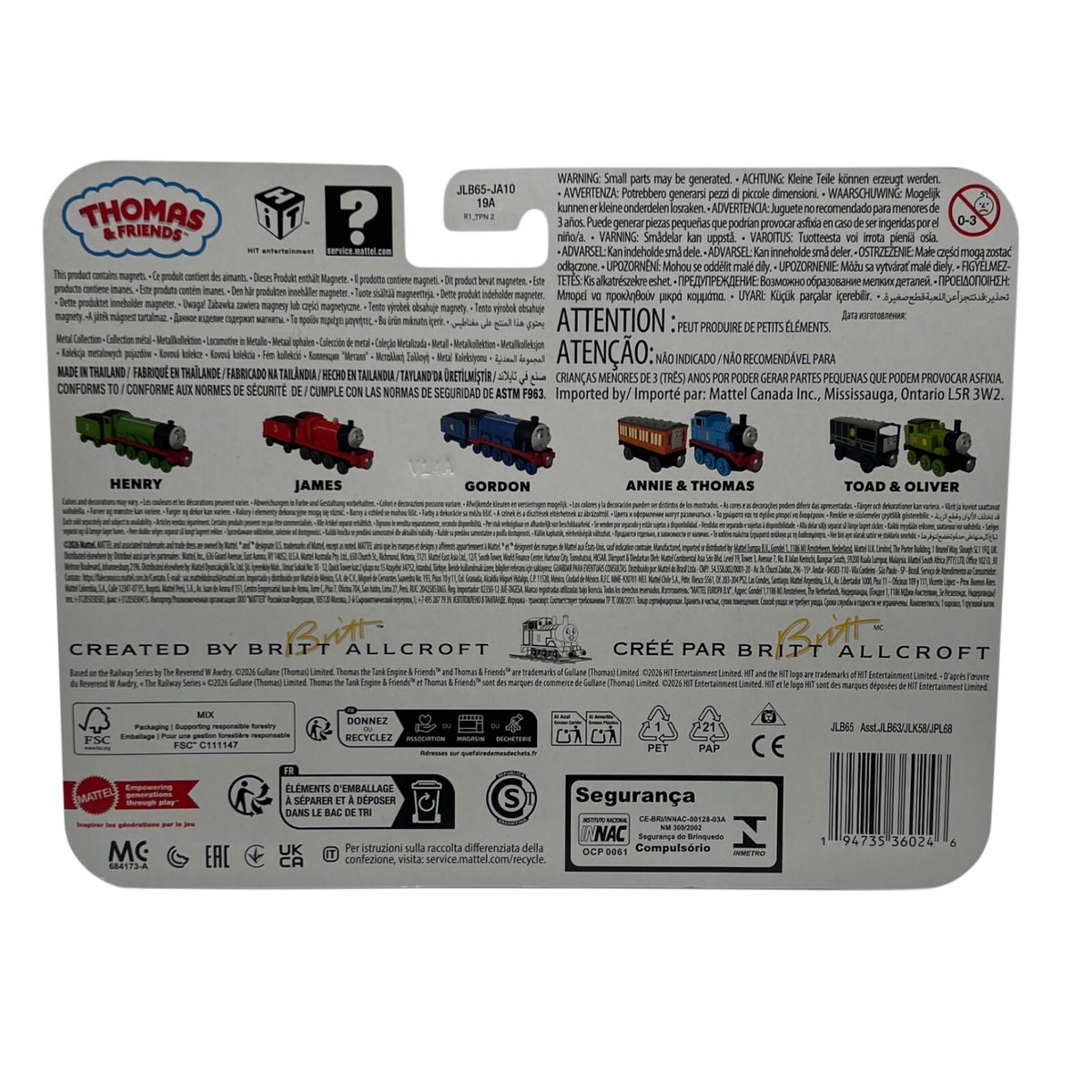 Thomas & Friends Metal Collection James Diecast 2026 Mattel