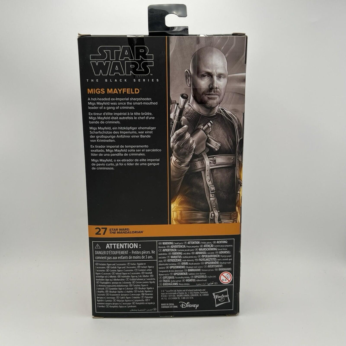 Migs Mayfeld 27 The Mandalorian 6" Scale STAR WARS The Black Series
