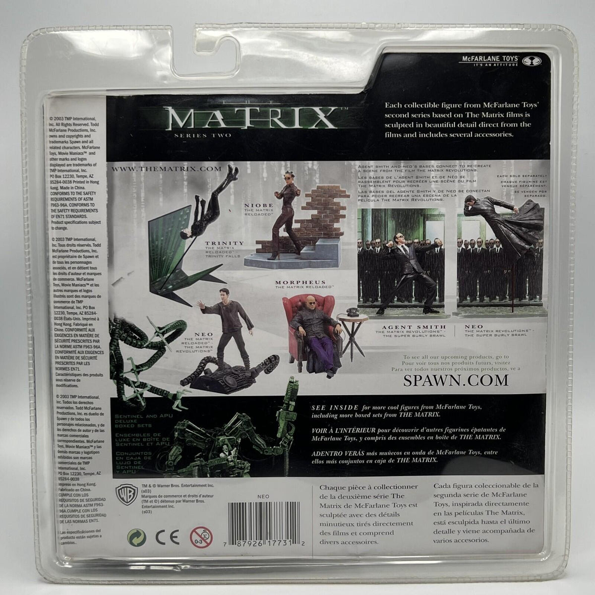 McFarlane Matrix Reloaded Neo & Trinity Series Two 6" Action Figures
