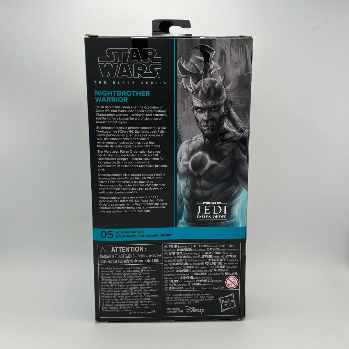Star Wars Nightbrother Warrior 6" Action Figure 2021 Black Jedi Fallen Order