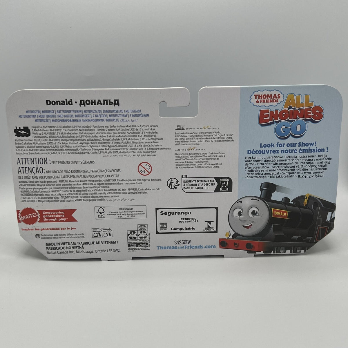 Thomas & Friends Motorized Donald All Engines Go *NEW*