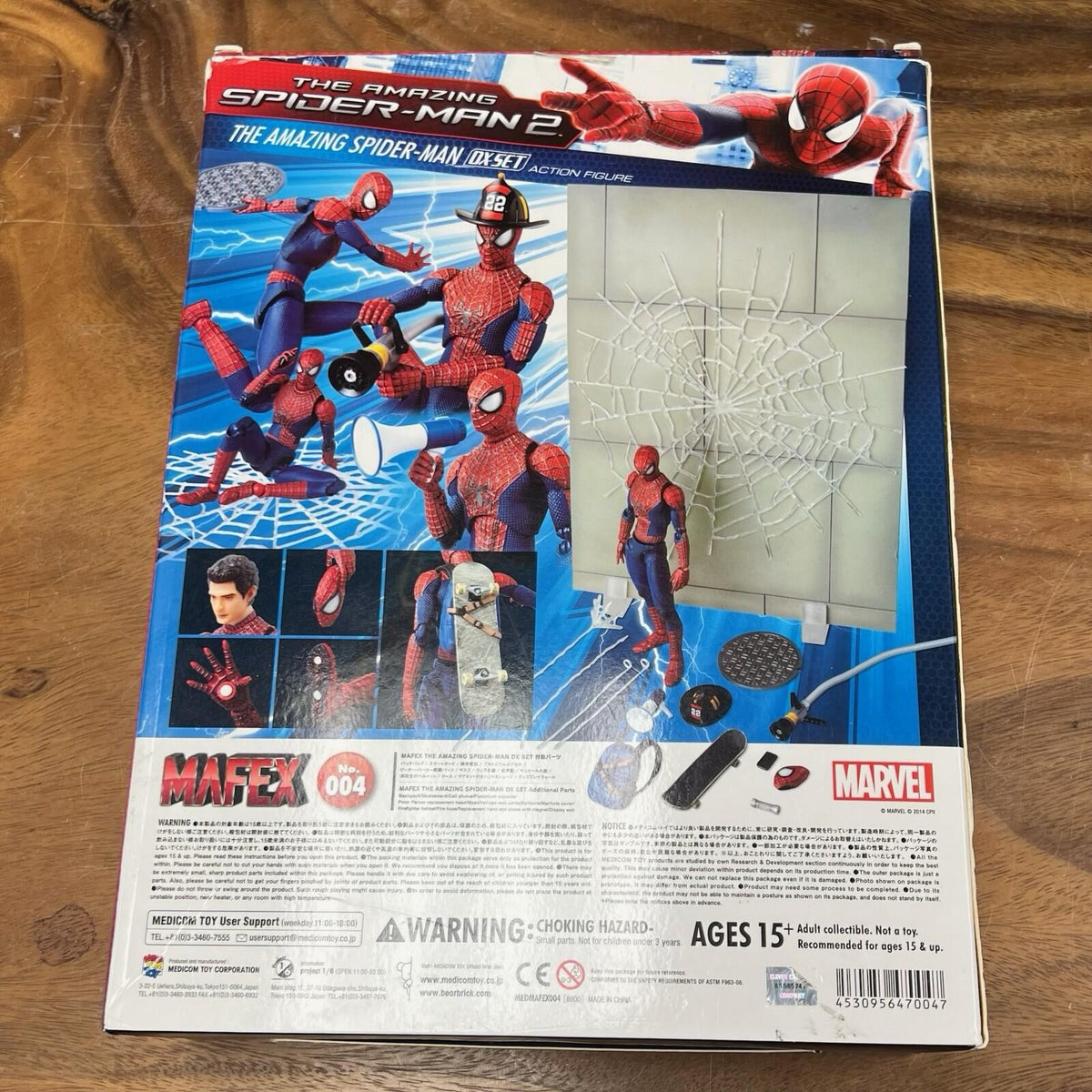 MEDICOM TOY MAFEX NO.004 THE AMAZING SPIDER-MAN 2 DX Set Original