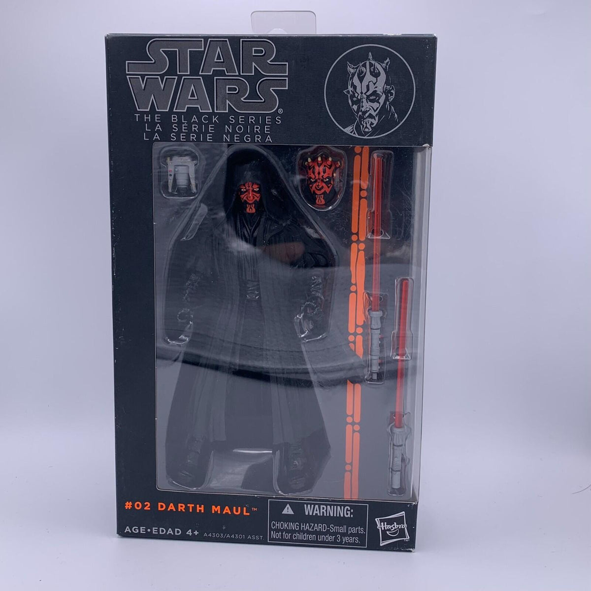 Star Wars Black Series Orange Line Darth Maul #02 Sealed 2013 Hasbro
