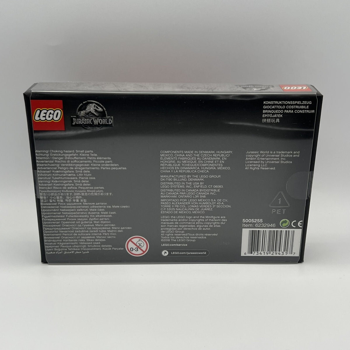 LEGO Jurassic  World 5005255 Toys R Us Bricktober Minifigure Set 2018 *NEW*