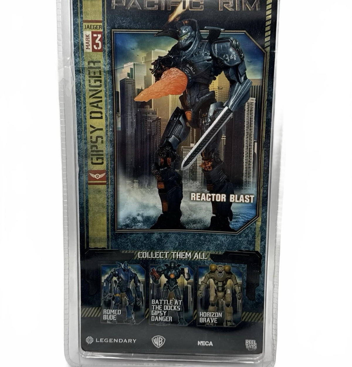 2015 NECA Pacific Rim Reactor Blast Jaeger Gipsy Danger Action Figure New Sealed