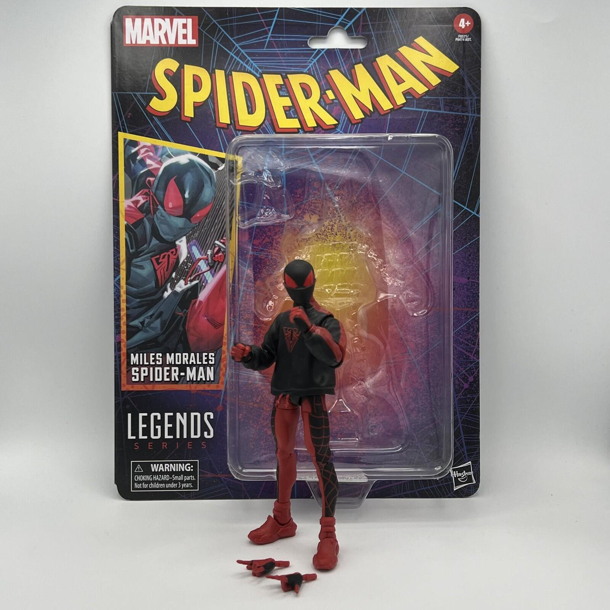 Marvel Legends Miles Morales Spider-Man Action Figure 2023 Retro Card Series