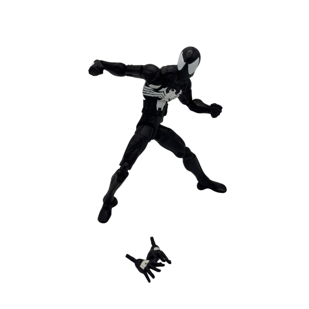 Marvel Legends Symbiote Black Suit Spider-Man 6" Figure Sandman BAF Wave Hasbro