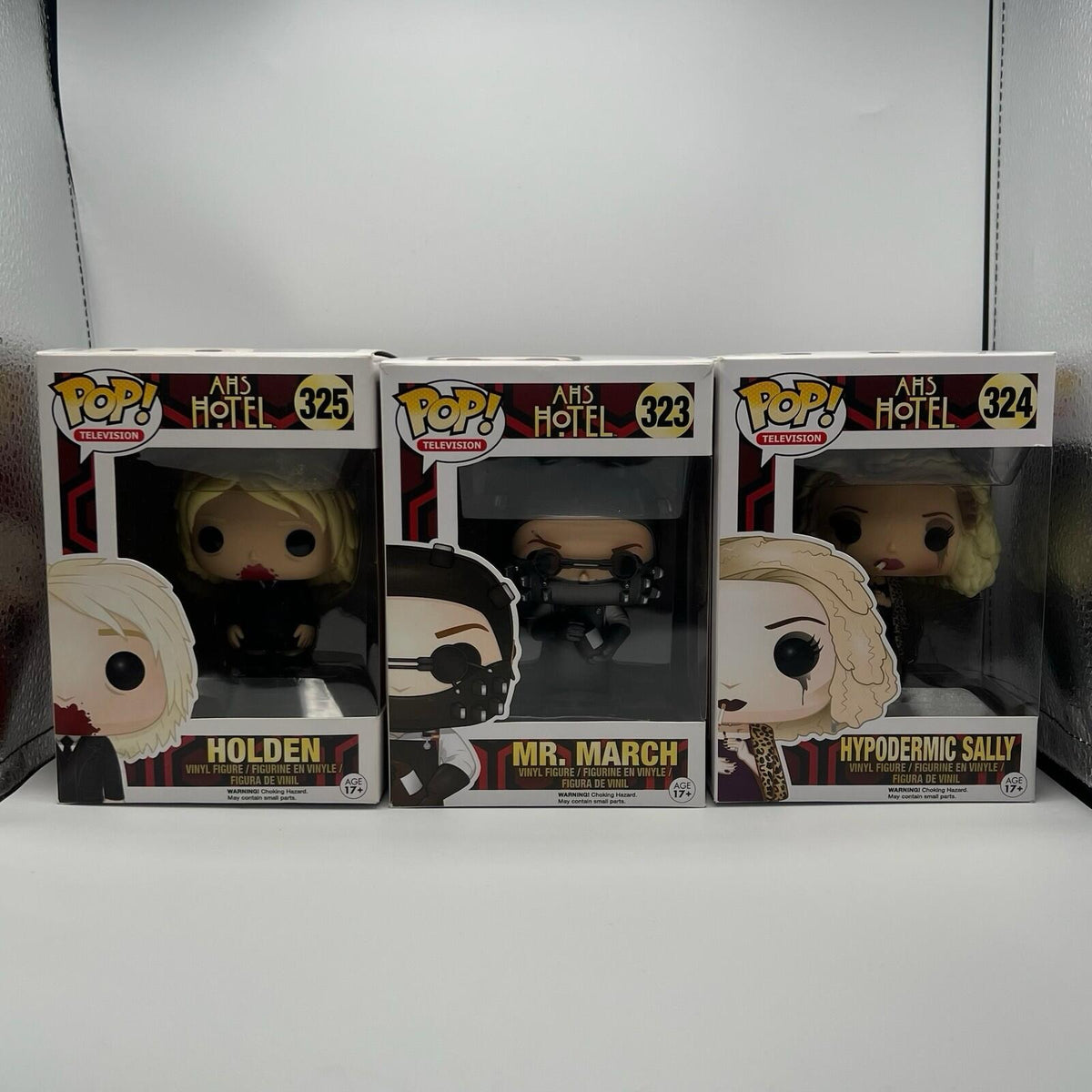 Funko POP Television: AHS Hotel 323 Mr. March, 324 Sally, and 325 Holden Lot