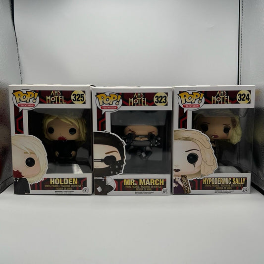 Funko POP Television: AHS Hotel 323 Mr. March, 324 Sally, and 325 Holden Lot