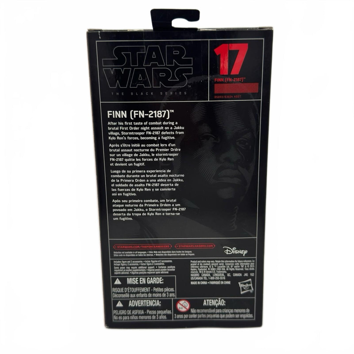 Star Wars The Black Series #17 Finn FN-2187 - New