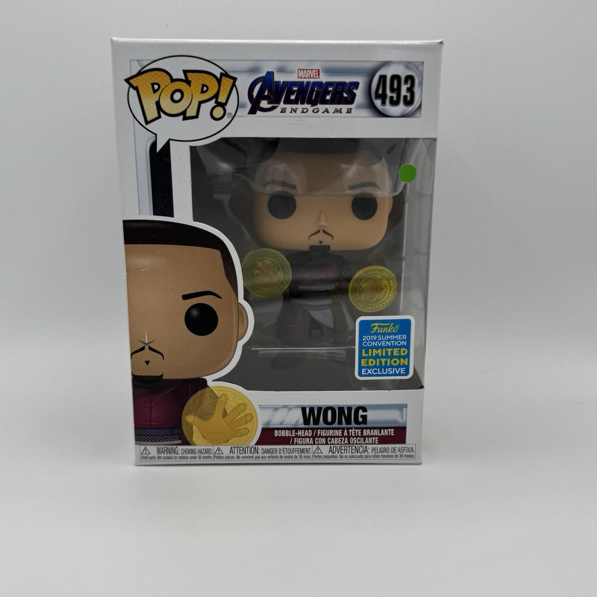 Funko Pop! Marvel Avengers Endgame #493 Wong 2019 Summer Convention Ltd Ed Exc