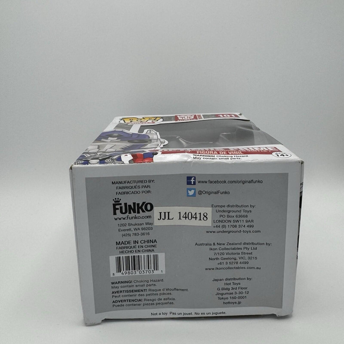 Optimus Prime #101 (Funko Pop, Transformer) *Imperfect Box*