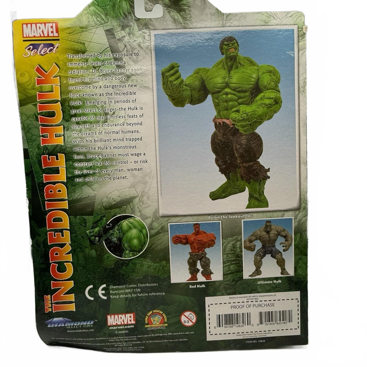 Marvel Select Incredible Hulk Special Collector Edition Action Figure Detailed