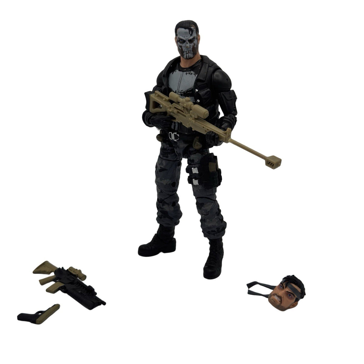 Marvel Legends Punisher Figure 80th Anniversary Walgreens Exclusive Camo Version