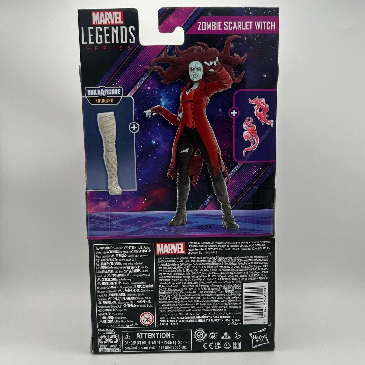 Hasbro Marvel Legends Zombie Scarlet Witch What If 6-Inch Action Figure