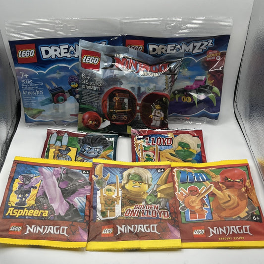 LEGO Ninjago & Dreamzzz Assorted Polybag Lot of 8 *NEW*