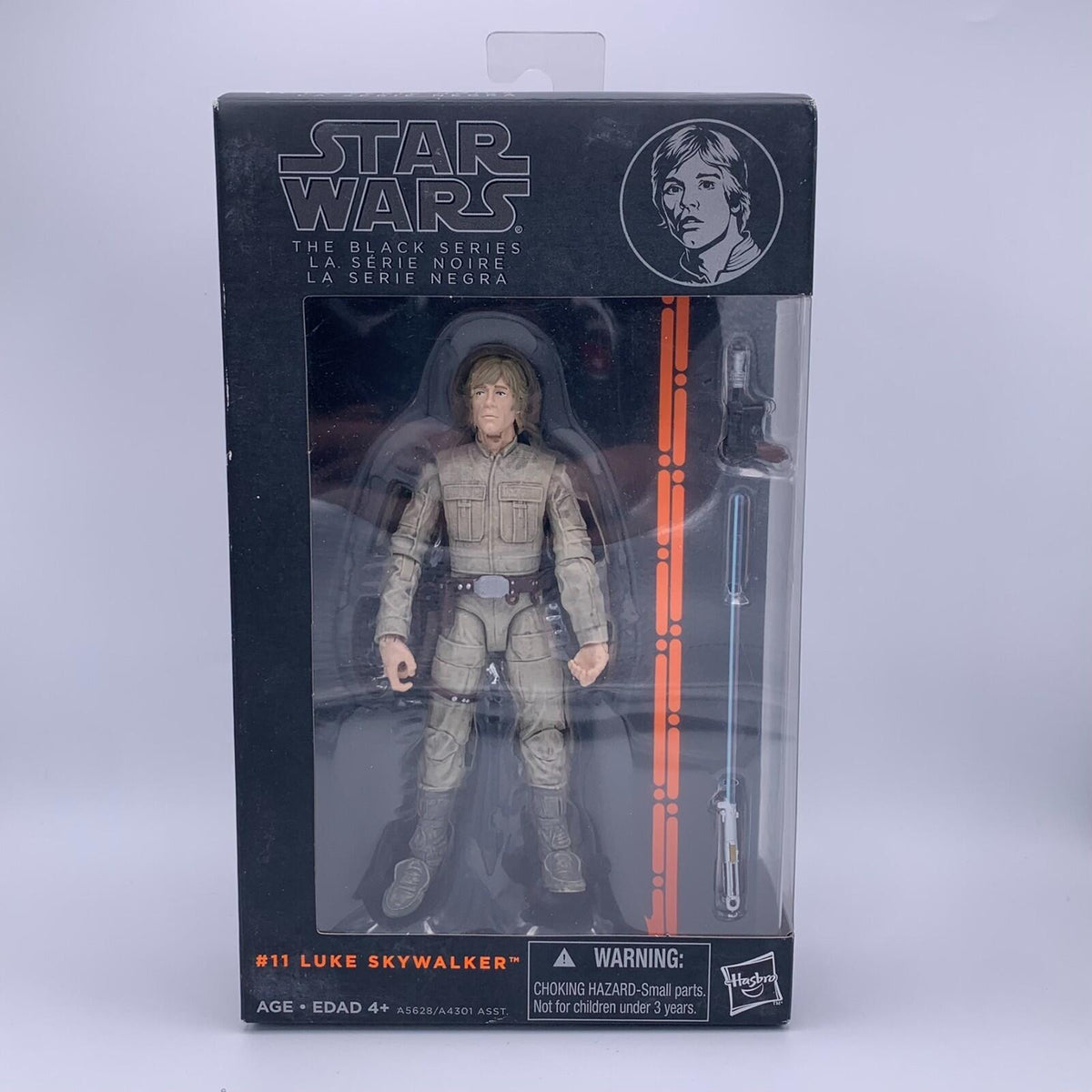 Star Wars Black Series Luke Skywalker 11 Orange Line NIB Hasbro Action Figure
