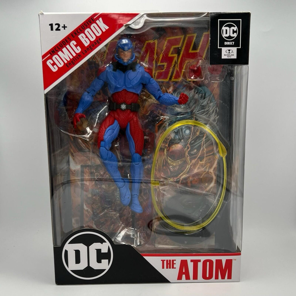 The ATOM McFarlane Toys DC Direct Page Punchers 7" Figure Flash Comic Book