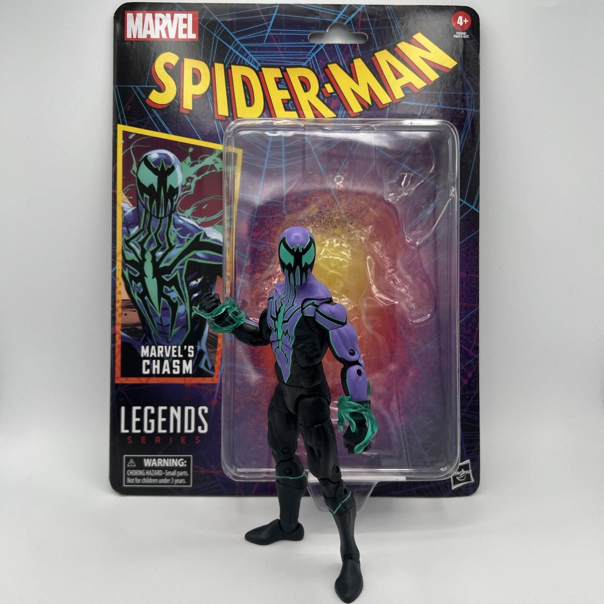 Marvel Legends Chasm Spider-Man Action Figure 2023 Retro Card Series