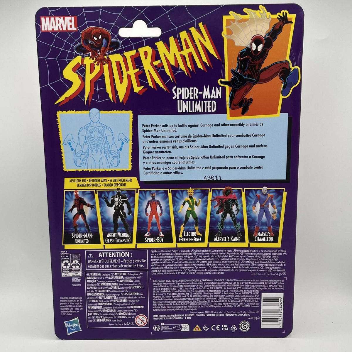 Marvel Legends Spider-Man Unlimited Action Figure 2025 Retro Card Series