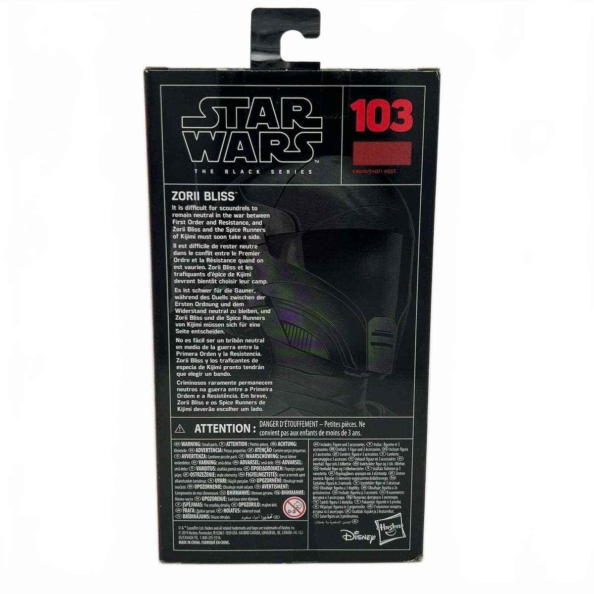 Star Wars Black Series Zorii Bliss #103 6" Figure Rise of Skywalker 2019 Hasbro