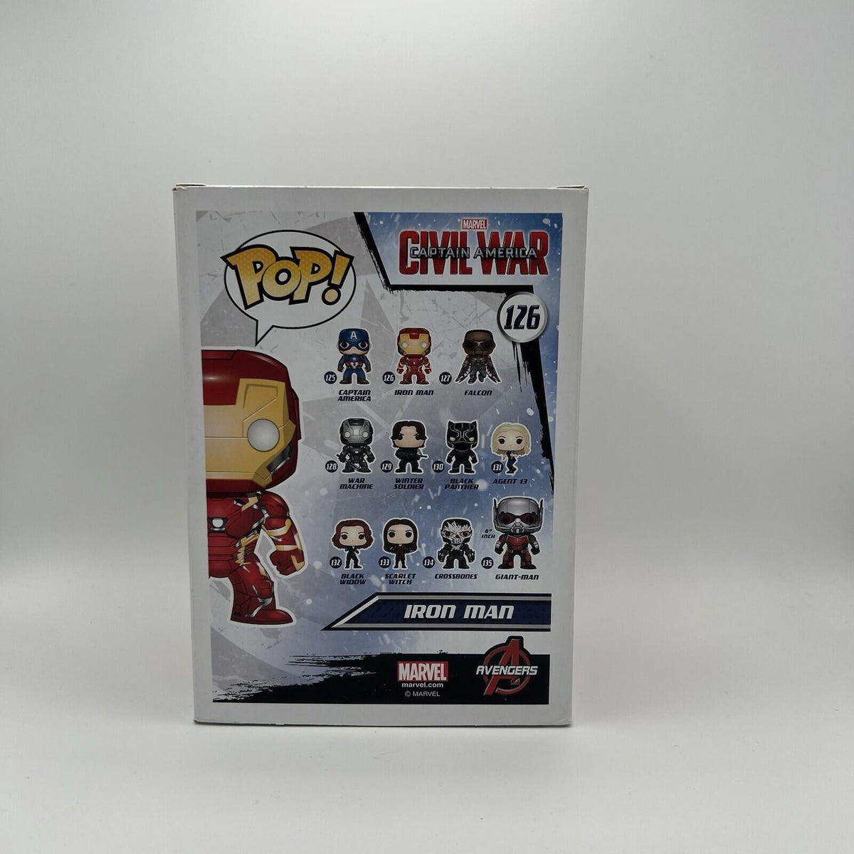 Iron Man Civil War Marvel Funko Pop #126 Vinyl