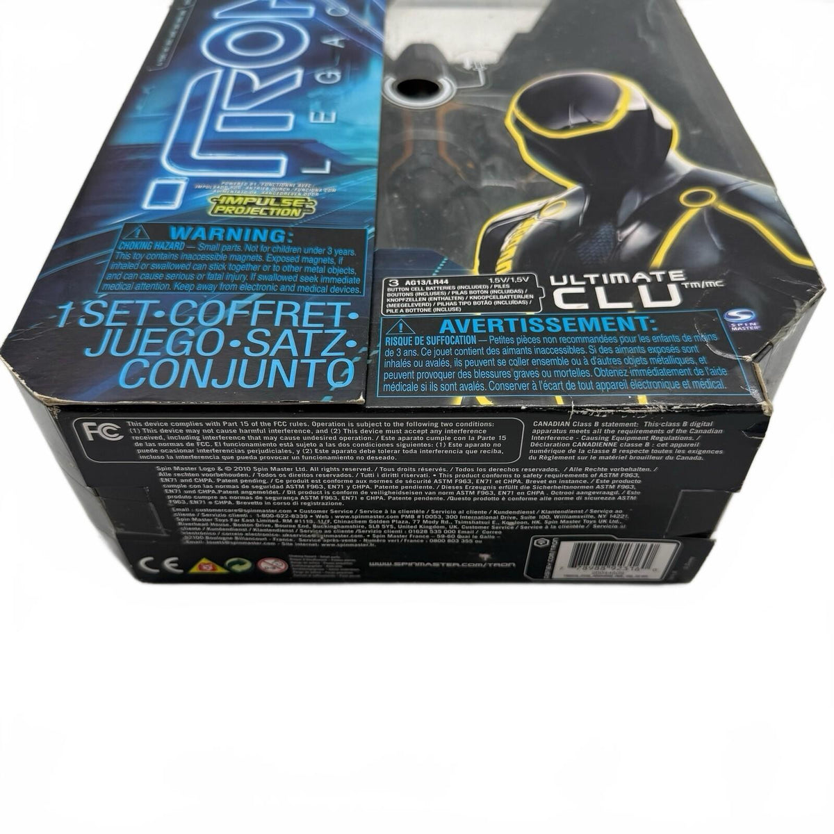 DISNEY'S TRON LEGACY ULTIMATE CLU 12'' ELECTRONIC ACTION FIGURE, 2010, NEW