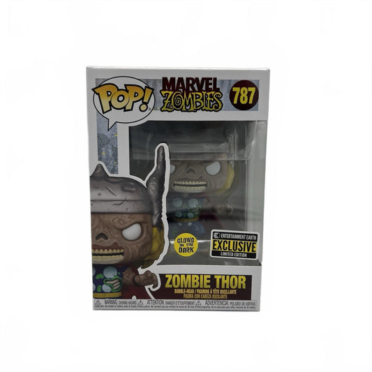 Funko Pop! Marvel Zombies Zombie Thor Glow In Dark EE Exclusive & Pop Protector