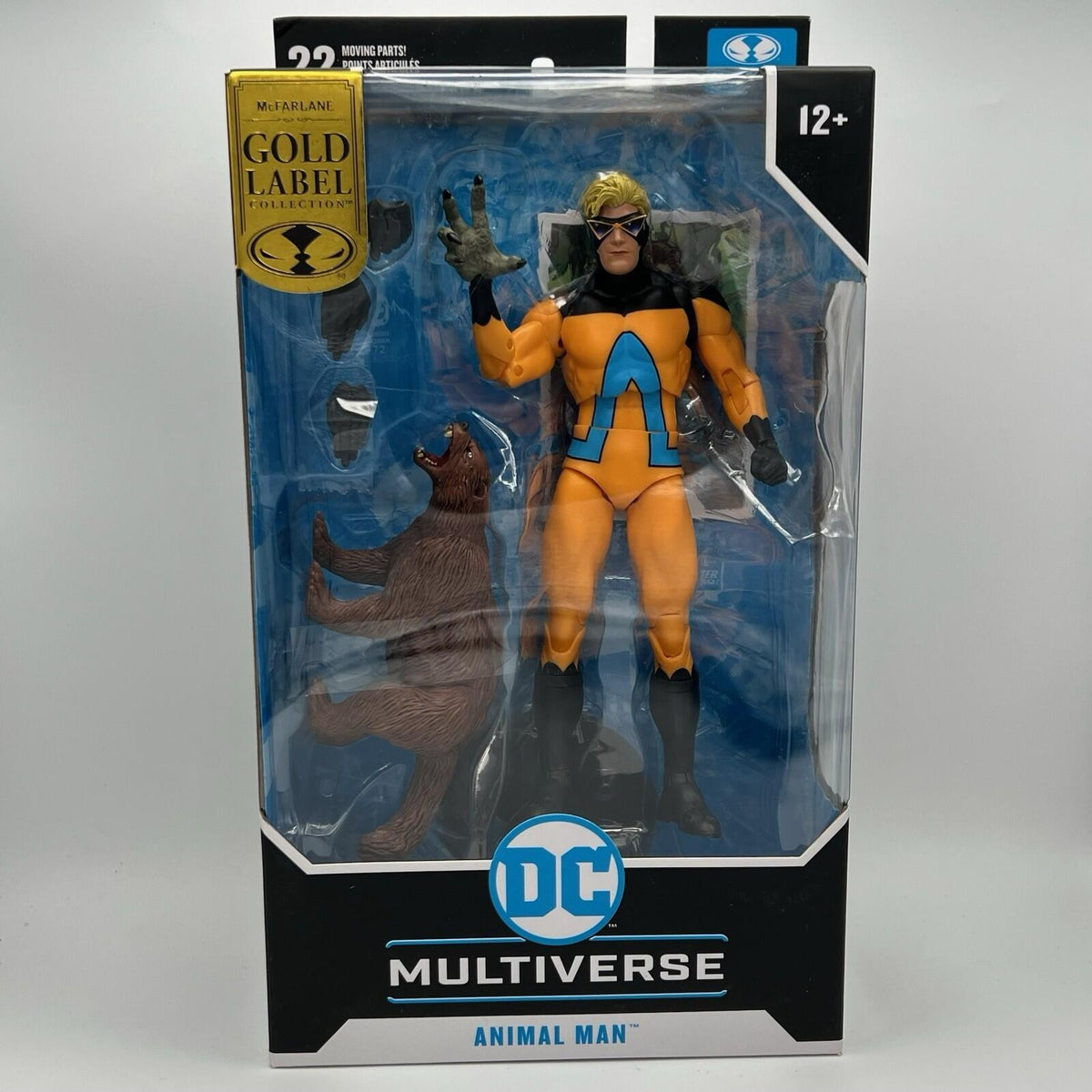 DC Multiverse 2023 ANIMAL MAN FIGURE Loose 7" McFarlane Toys Human Zoo Gold