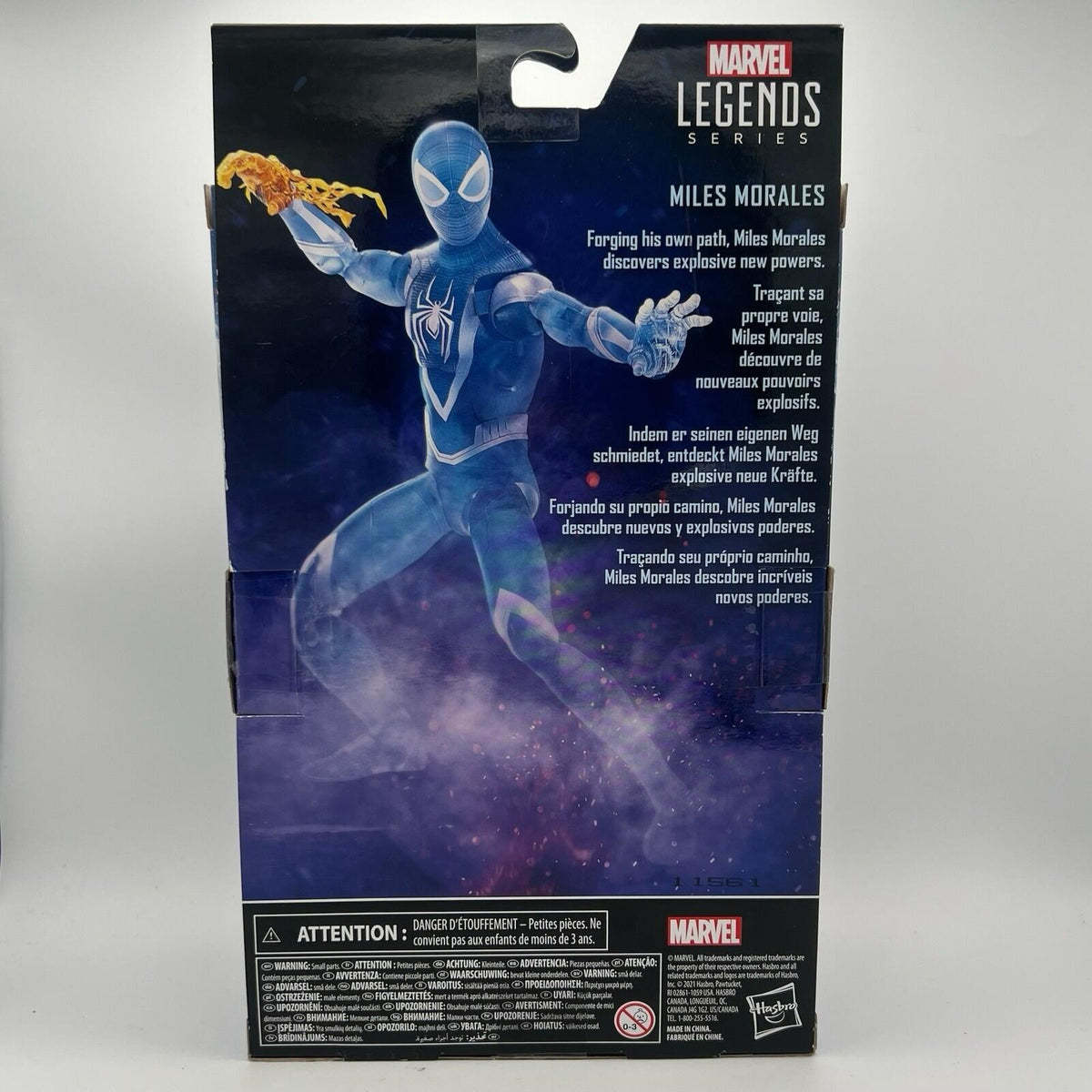 Marvel Legends Miles Morales Spider-man Figure Gamerverse Translucent Stealth