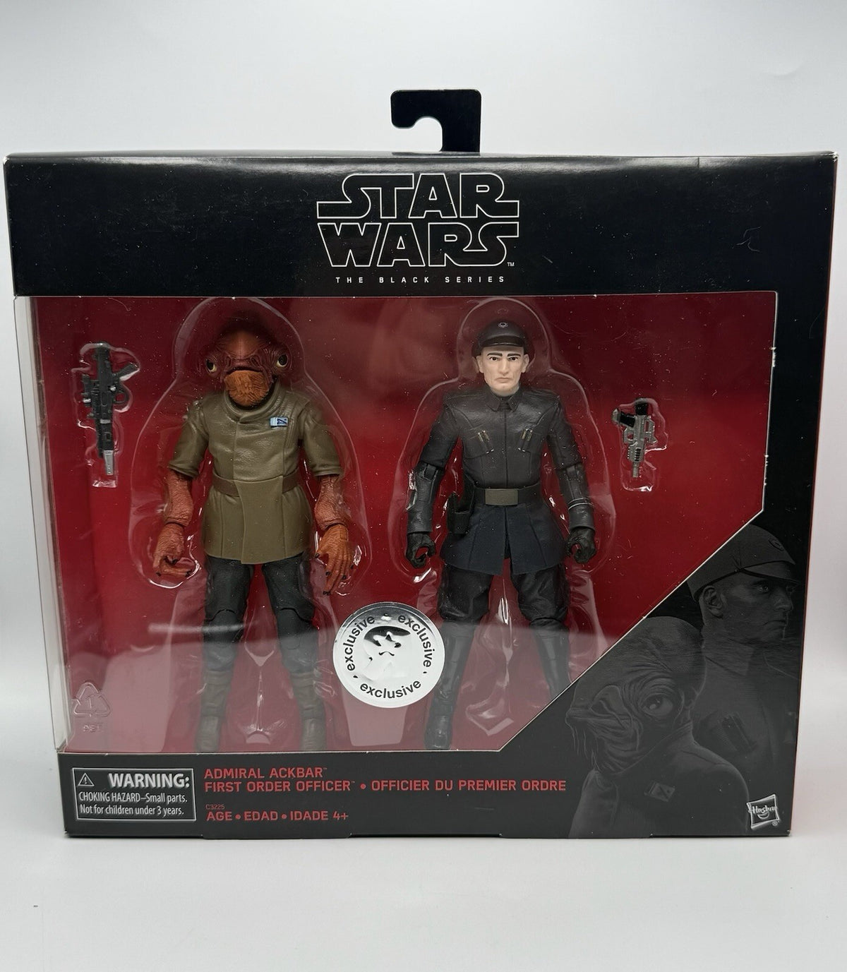 Star Wars The Black Series 6 Inch Admiral Ackbar and First Order Officer Action